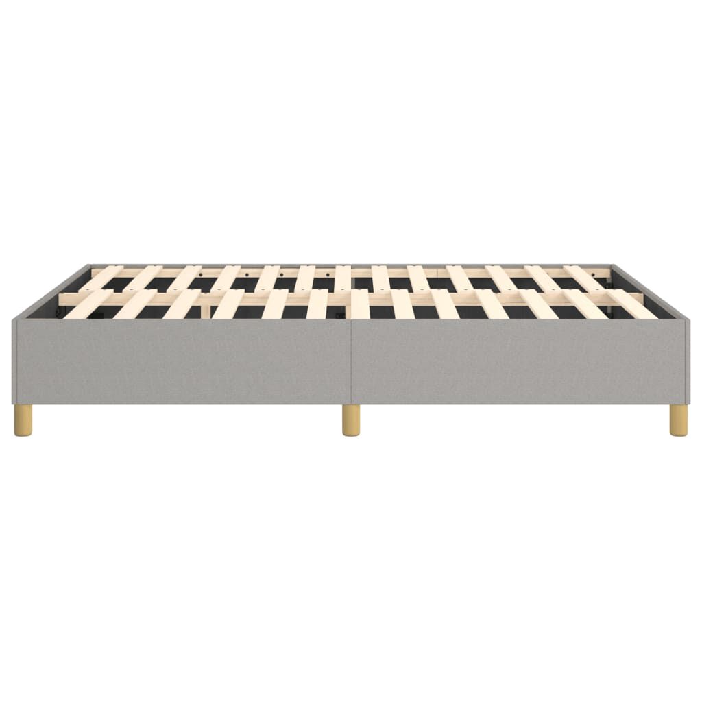 vidaXL Bed Frame without Mattress Light Grey Full Fabric (US Only)