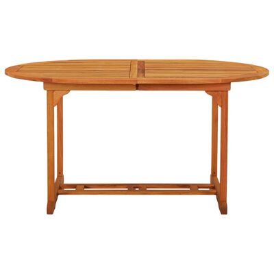 vidaXL Garden Table 200x100x75 cm Solid Wood Eucalyptus