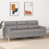vidaXL 3-Seater Sofa Light Grey 180 cm Fabric