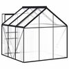 vidaXL Greenhouse with Base Frame Anthracite Aluminium 3.61 m²