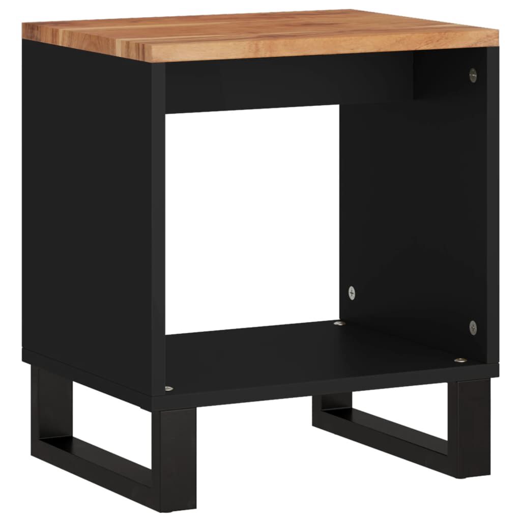 vidaXL Coffee Table 40x31x46 cm Solid Wood Acacia&Engineered Wood