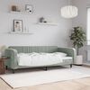 vidaXL Day Bed without Mattress Light Grey 100x190 cm Velvet