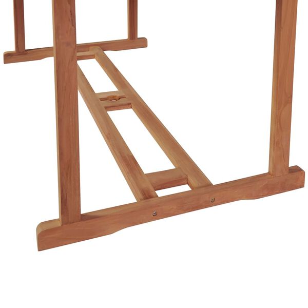 vidaXL 7 Piece Outdoor Dining Set Solid Teak Wood