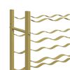 vidaXL Wine Rack for 36 Bottles Gold Metal