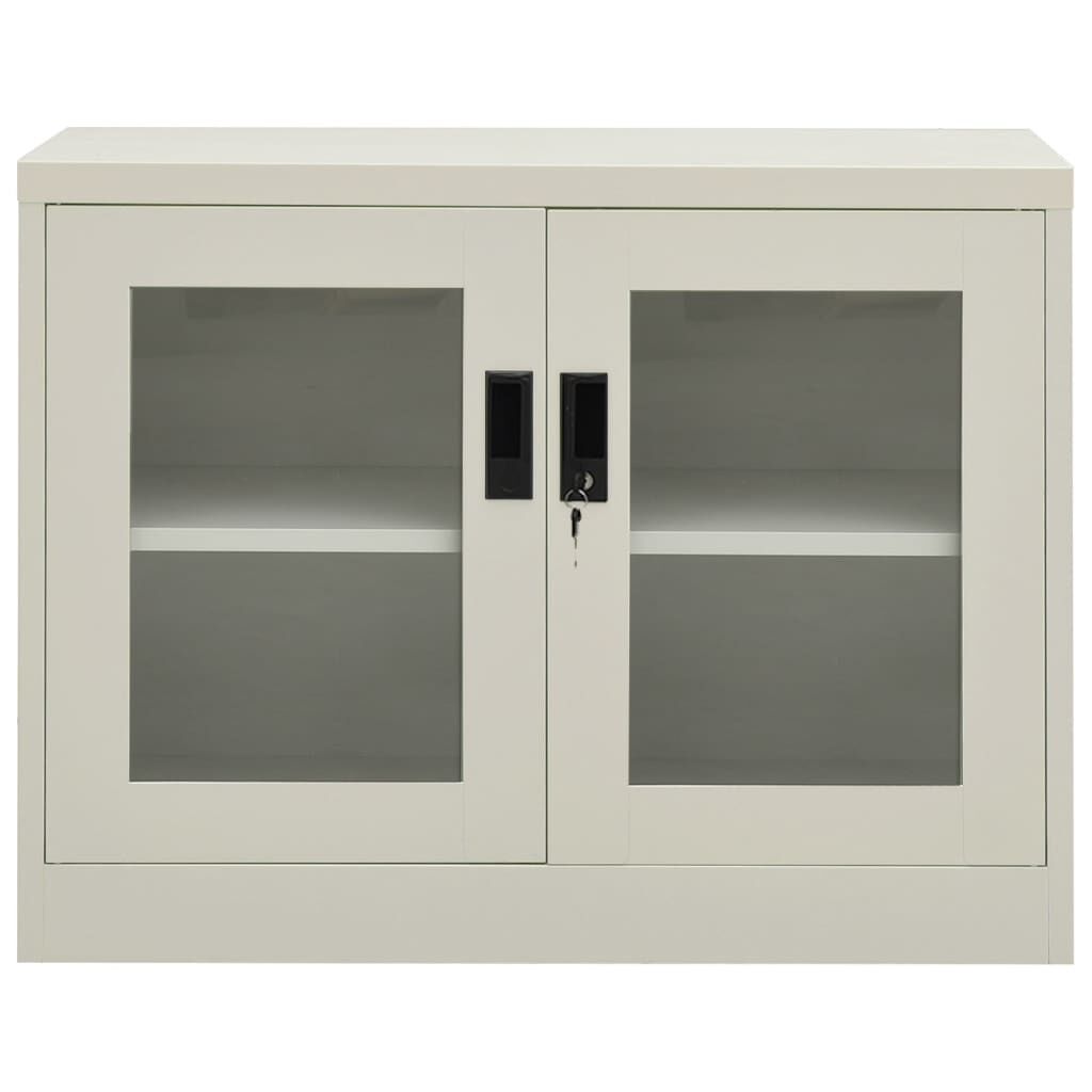 vidaXL Office Cabinet Light Grey 90x40x70 cm Steel
