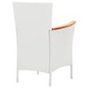 vidaXL 9 Piece Outdoor Dining Set Poly Rattan White