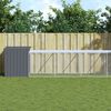 vidaXL Chicken Cage with Run Anthracite 110x1017x110 cm Galvanised Steel