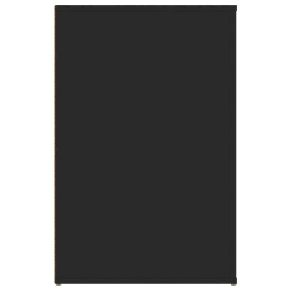 vidaXL Desk Black 100x49x75 cm Engineered Wood