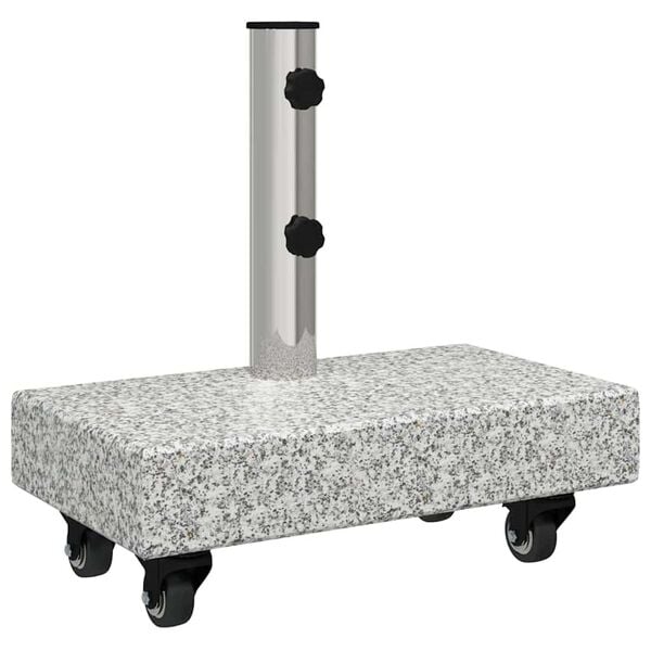 vidaXL Umbrella Base Light Grey 45x25x8.3 cm Granite