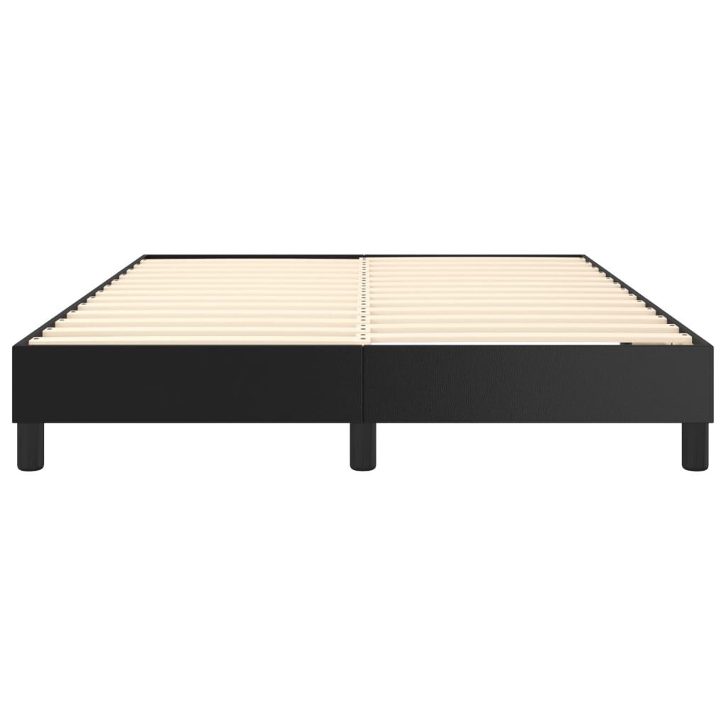 vidaXL Bed Frame without Mattress Black Queen Faux Leather