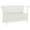 vidaXL Bench White 107x45x75.5 cm Solid Wood Fir