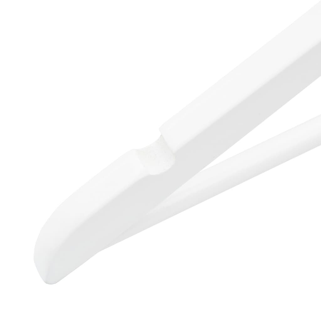 vidaXL 20 pcs Clothes Hanger Set Non-slip White Hardwood