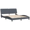vidaXL Bed Frame without Mattress Dark Grey 152x203 cm Queen Velvet