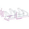 vidaXL Bicycle Stand for 5 Bikes Floor Freestanding Galvanised Steel