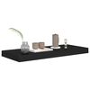 vidaXL Floating Wall Shelf Black 60x23.5x3.8 cm MDF