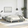 vidaXL Bed Frame without Mattress Light Grey 137x190 cm Full Fabric