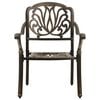 vidaXL 3 Piece Bistro Set Cast Aluminium Bronze
