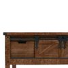 vidaXL Console Table Solid Fir Wood 131x35.5x75 cm Brown
