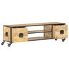 vidaXL TV Cabinet 130x30x39 cm Solid Mango Wood