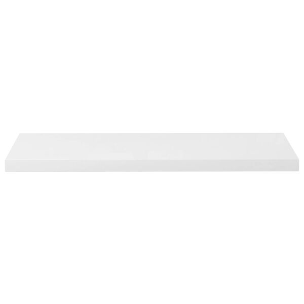 vidaXL Floating Wall Shelf High Gloss White 90x23.5x3.8 cm MDF