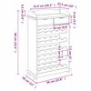 vidaXL Wine Rack Brown 90 x 60 x 30 cm Solid pine wood