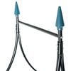 vidaXL Garden Arch Dark Green 142x37x275 cm Iron