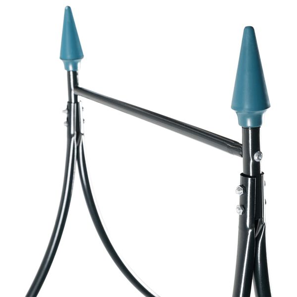 vidaXL Garden Arch Dark Green 120x38x258 cm Iron