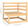 vidaXL 4 Piece Garden Lounge Set with Cushions Solid Pinewood