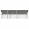 vidaXL Chicken Cage Silver 600 x 200 x 198.5 cm Galvanised Steel