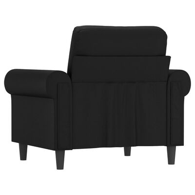 vidaXL Sofa Chair Black 60 cm Faux Leather