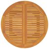 vidaXL Garden Table Ø110x75 cm Solid Wood Acacia