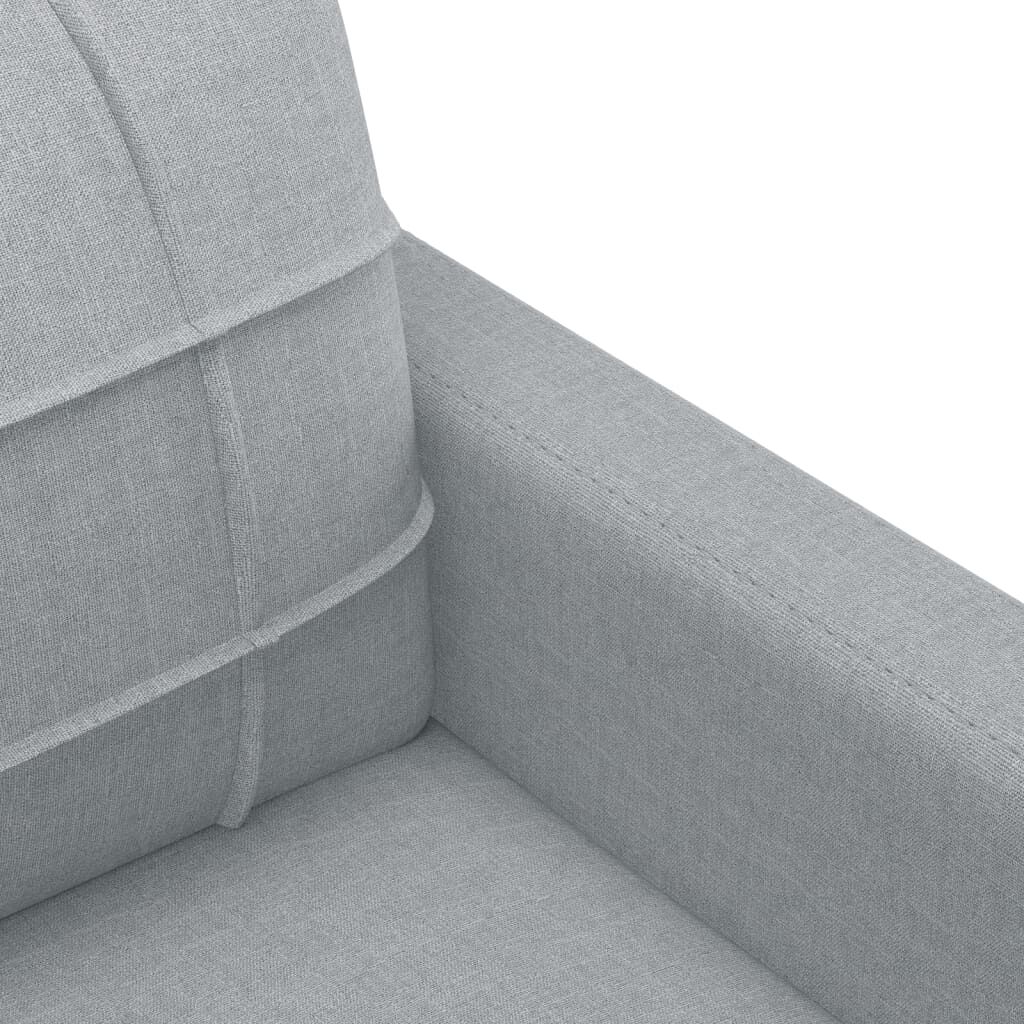 vidaXL 2-Seater Sofa Light Grey 140 cm Fabric