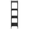 vidaXL Bookcase 4-Tier Black 80x30x120 cm Engineered Wood
