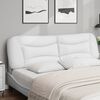 vidaXL Headboard Cushion "Hvar" White 193 cm Faux Leather