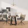 vidaXL Swivel Dining Chairs 2 pcs Light Grey Velvet