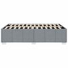 vidaXL Bed Frame without Mattress Light Grey Full Fabric