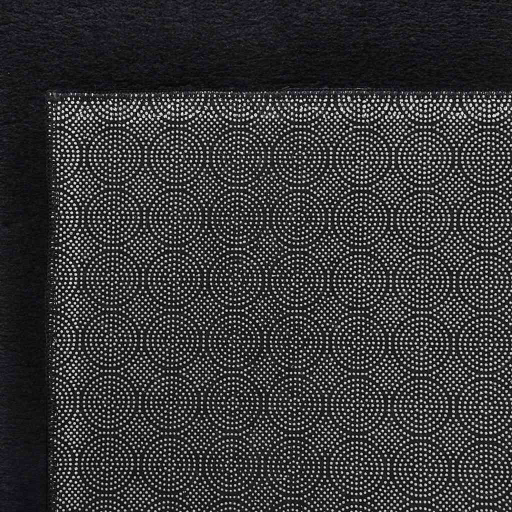 vidaXL Washable Rug Soft Shaggy Black 160x230 cm Anti Slip