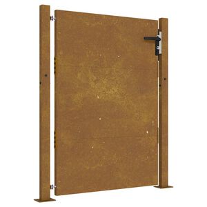 vidaXL Garden Gate 105x130 cm Corten Steel