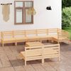 vidaXL 9 Piece Garden Lounge Set Solid Pinewood