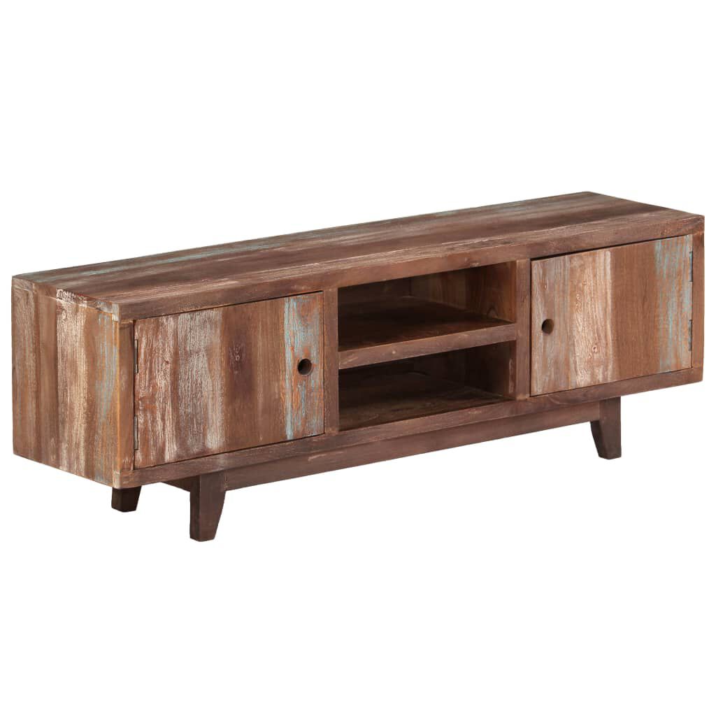 vidaXL TV Cabinet Solid Acacia Wood Vintage 118x30x40 cm