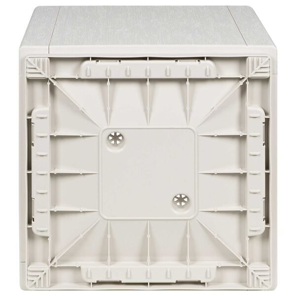 vidaXL Garden Planter White 36x36x35 cm PP