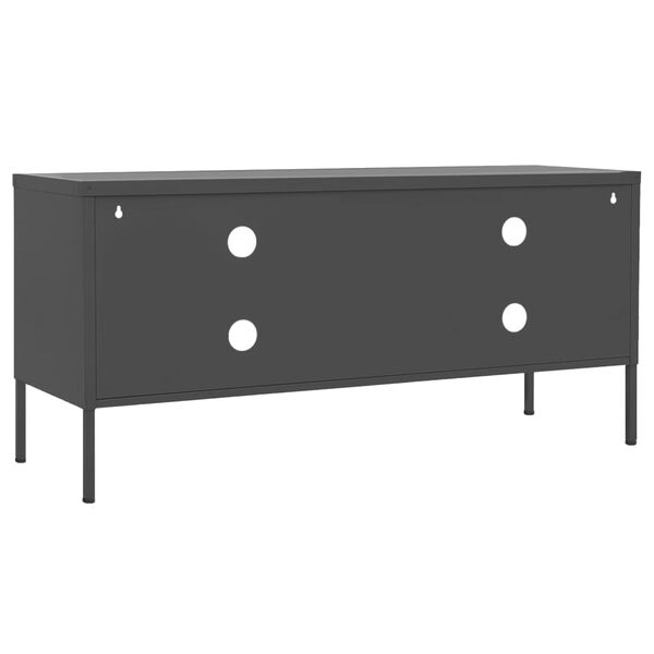 vidaXL TV Cabinet Anthracite 105x35x50 cm Steel