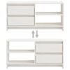 vidaXL TV Cabinet White 80x31x39 cm Solid Pinewood