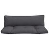 vidaXL Pallet Cushions 2 pcs Anthracite Fabric