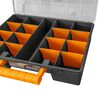 vidaXL Assortment Boxes 2 pcs with Removable Dividers 360x250x85 mm PP