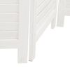vidaXL Room Divider&nbsp;5 Panels White Solid Wood Paulownia