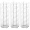 vidaXL Gabion Set 3 pcs Galvanised Wire 25 x 25 x 100 cm