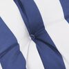 vidaXL Garden Bench Cushion Blue&White Stripe 200x50x7 cm Fabric