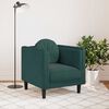 vidaXL Sofa Chair with Cushion Dark Green Velvet