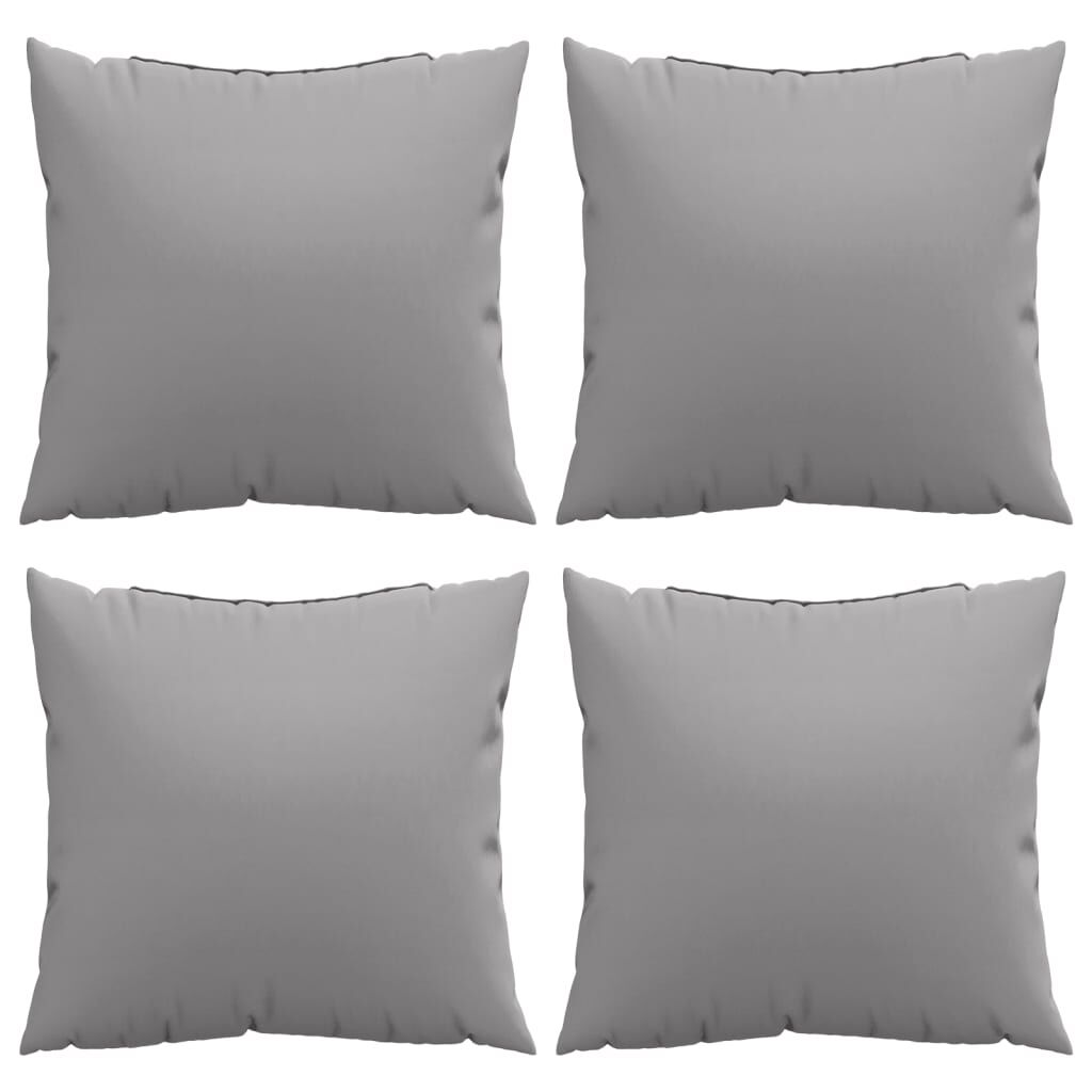 vidaXL Sofa Cushions 4 pcs Grey 60x60 cm Fabric